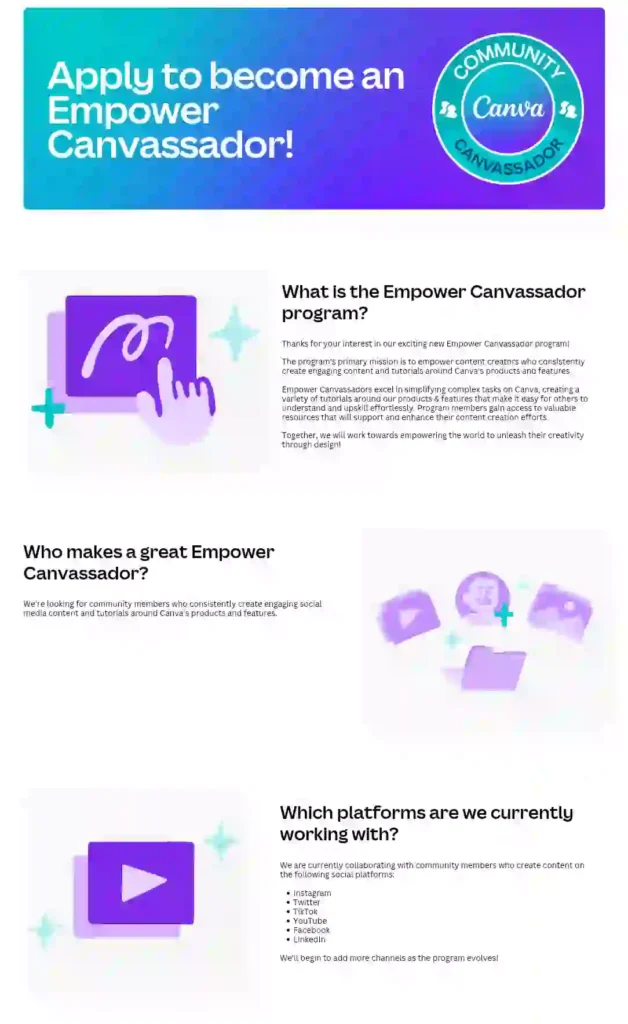 Canva affiliate program